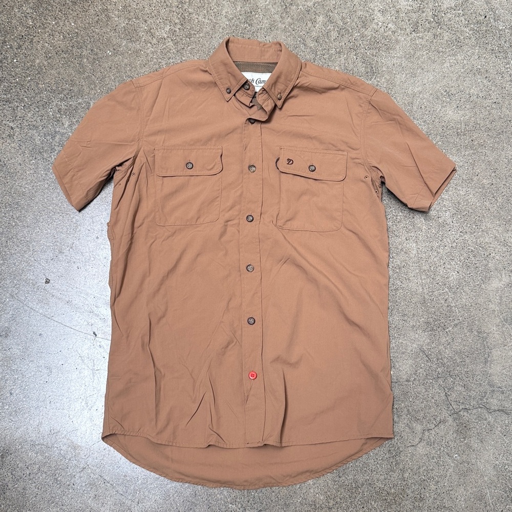 Duck Camp M’s Lightweight Hunting Shirt Brown Short Sleeve Button-Up